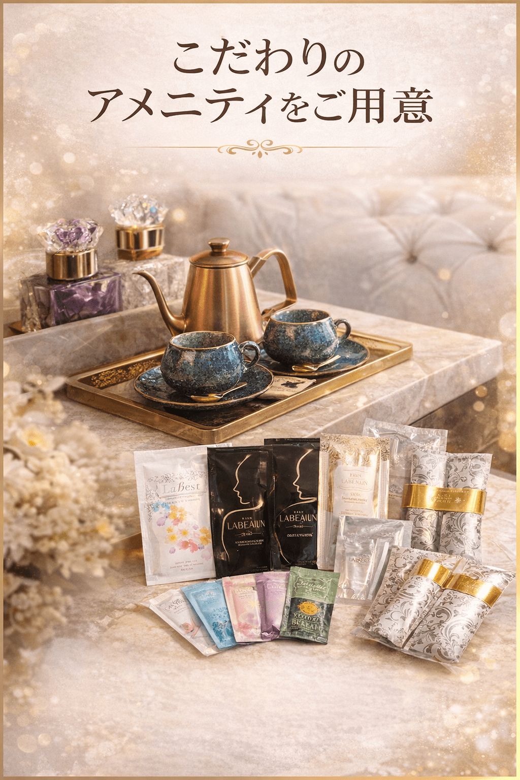 こだわりのアメニティ